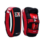 3X Sports Muay Thai Pad for Coaching, Kickboxing Curved Kick pad, Thai Pads Strike Shield ( Egg Kick Pad Red )