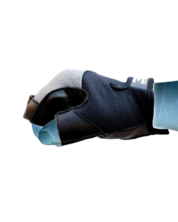 Gym Gloves - SLB Training Gloves with Full Wrist Support, Palm Protection and Extra Grip, Breathable Sport Gloves (Grey)