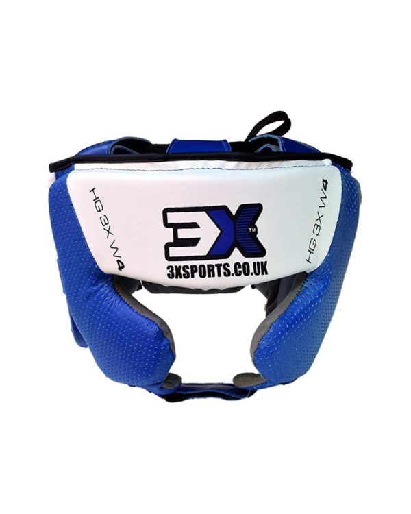 3X Sports Mesh Boxing Headguard Blue