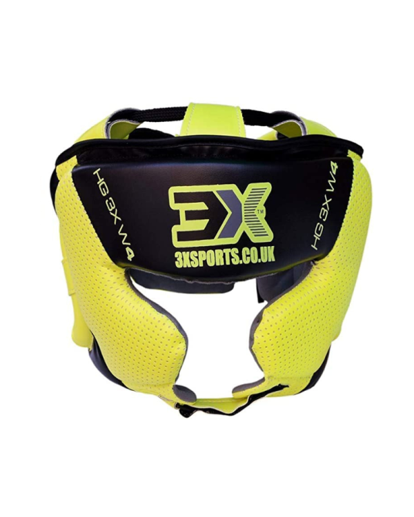 3X Sports Mesh Boxing Headguard Flouroscent