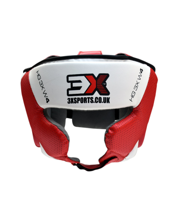 3X Sports Mesh Boxing Headguard Red