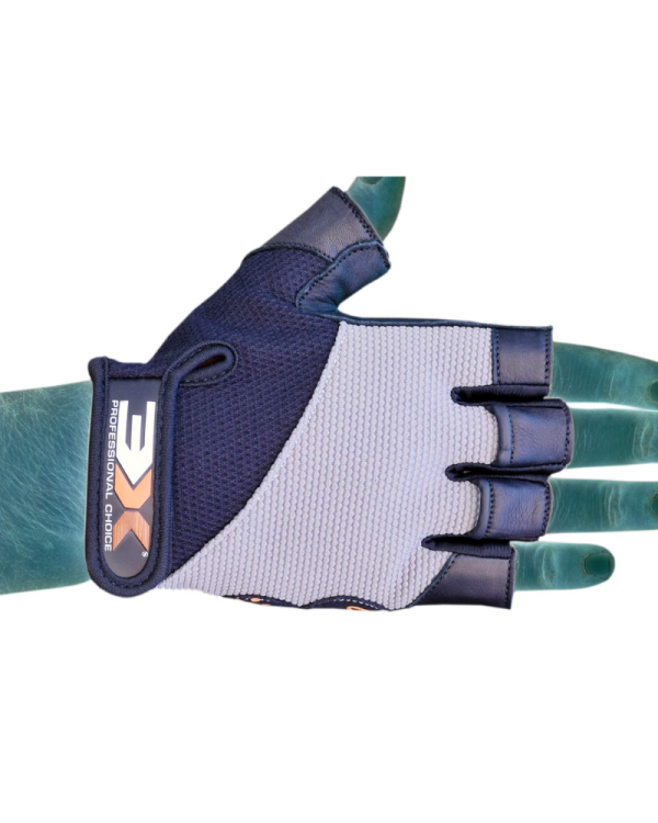Gym Gloves - SLB Training Gloves with Full Wrist Support, Palm Protection and Extra Grip, Breathable Sport Gloves (Grey)