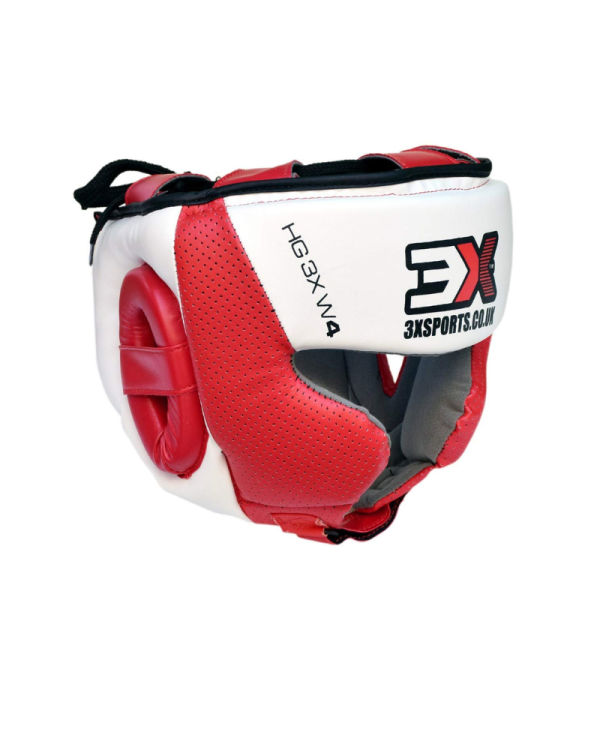 3X Sports Mesh Boxing Headguard Red