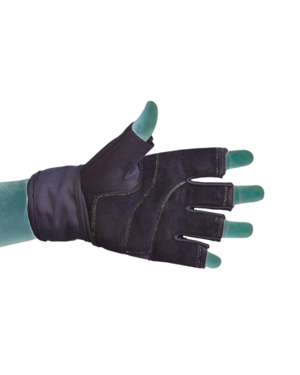 Gym Gloves - SLB Training Gloves with Full Wrist Support, Palm Protection and Extra Grip, Breathable Sport Gloves (Fluorescent)