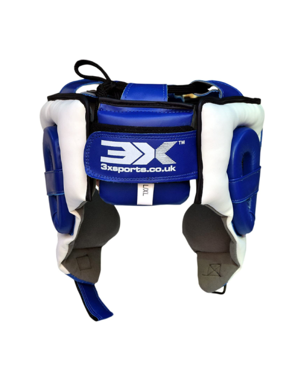 3X Sports Mesh Boxing Headguard Blue
