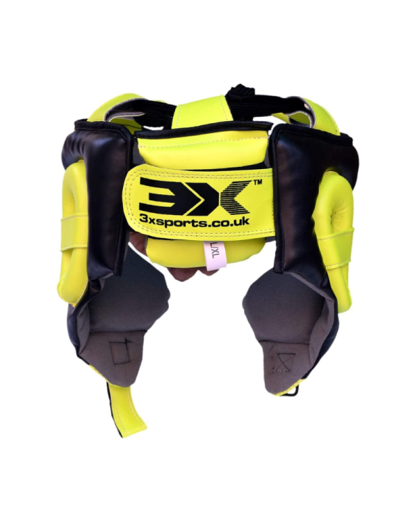 3X Sports Mesh Boxing Headguard Flouroscent