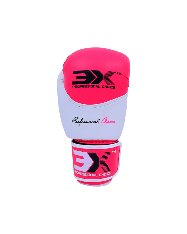 3X Sports X-3 Boxing Gloves-Pink/White