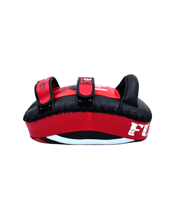 3X Sports Muay Thai Pad for Coaching, Kickboxing Curved Kick pad, Thai Pads Strike Shield ( Egg Kick Pad Red )