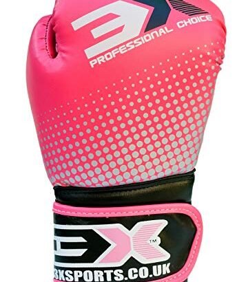 3x Sports Professional Choice KIDS X-1-06 Kids Boxing Gloves(PINK,6oz)-228