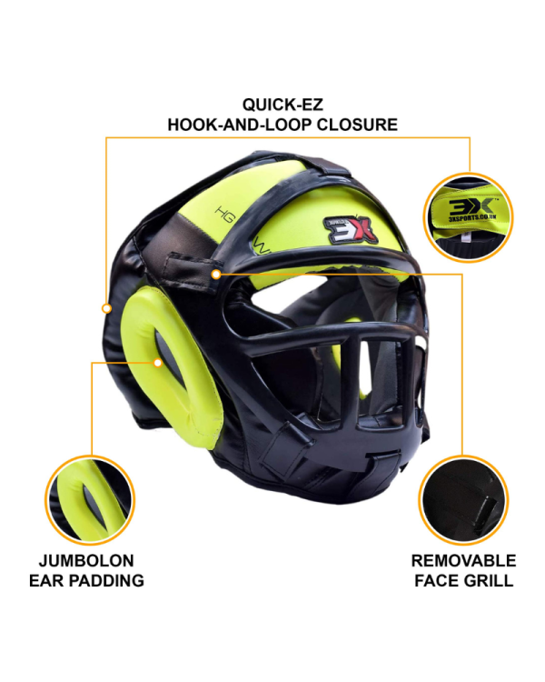 3X Sports Grill Headguard – Full Face Protection