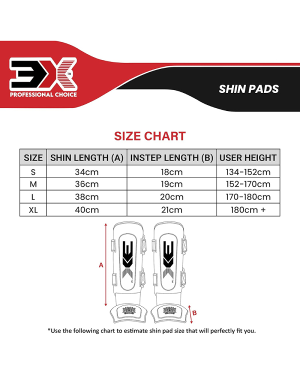 3X Sports Haya Shin Guards Kickboxing Muay Thai