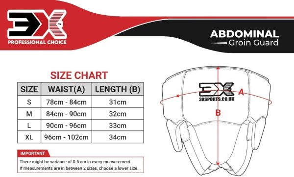 3X Sports Abdominal Groin Guard for Boxing