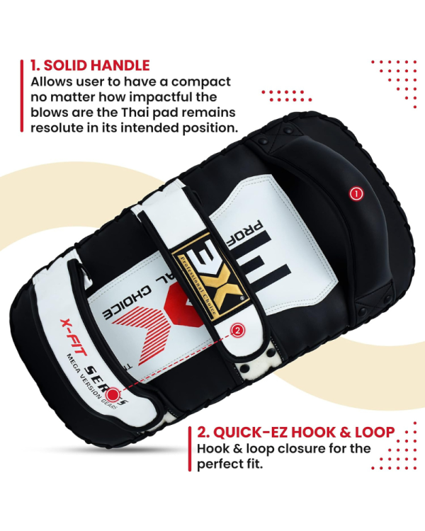 3X Sports Egg Kick Pad Golden, Muay Thai Kick Pads