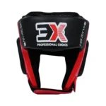 3X Sports Open Face Boxing Headguards Red/Black