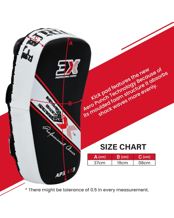 3X Sports Muay Thai Pads for Coaching ( Musashi White/Black )