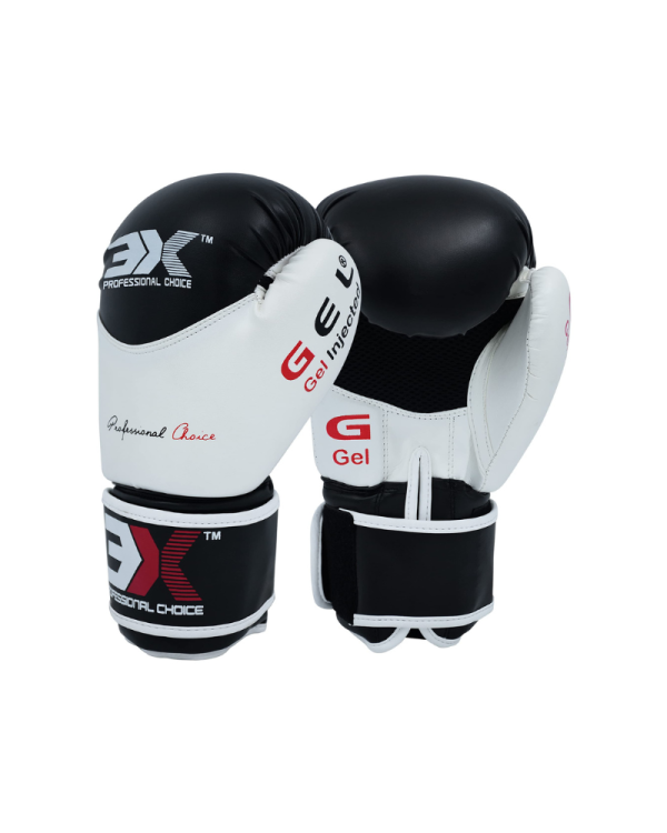 3X Sports X-3 Boxing Gloves-Black/White