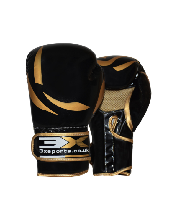 3X Sports X-4 Boxing Gloves-Golden/Black
