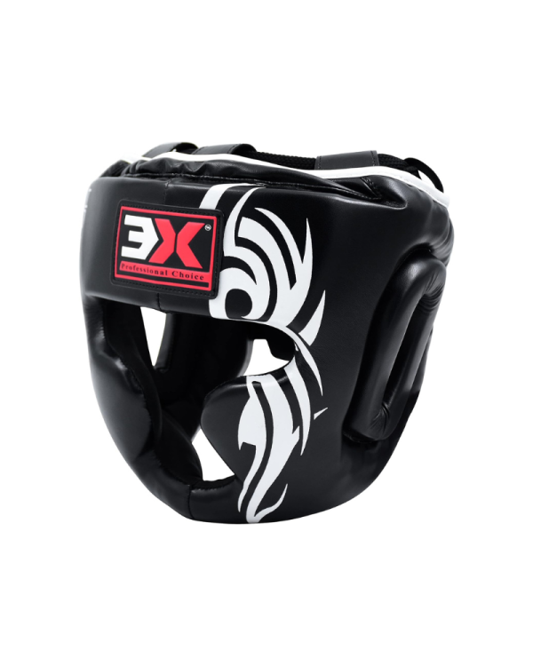 3X Sports Kids Headguard for Boxing (Black)