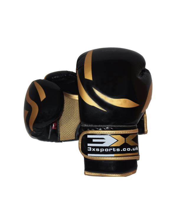 3X Sports X-4 Boxing Gloves-Golden/Black