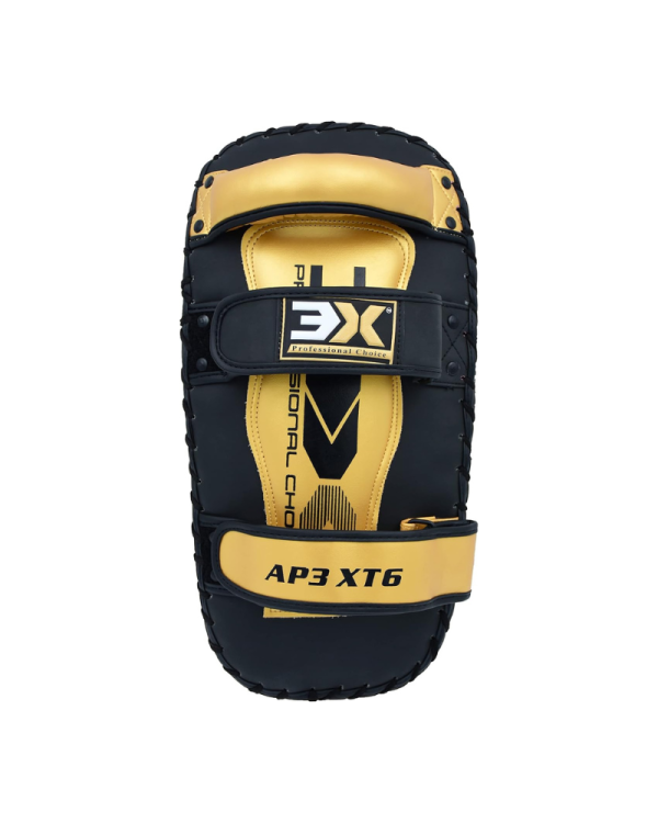 3X Sports Musashi Kick Pad Golden Muay Thai Kick Pads