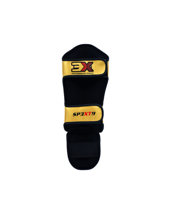 3X Sports Kids Shin Guards for Kickboxing & Muay Golden