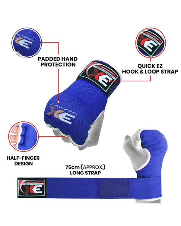 3X Sports Gel Padded Boxing Hand Wraps