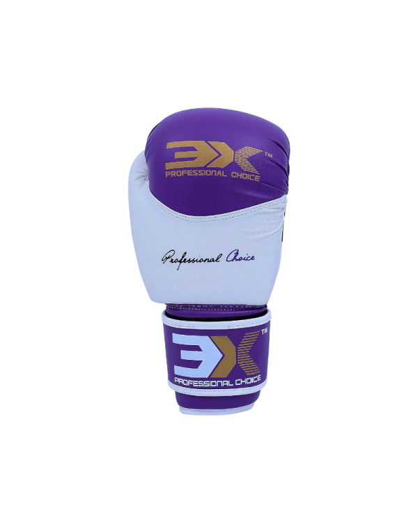 3X Sports X-3 Boxing Gloves-Purple/White