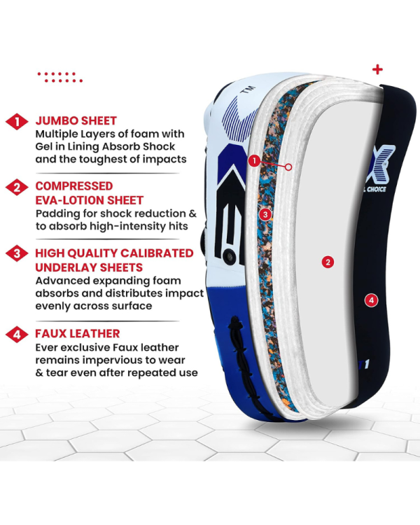 3X Sports RD Kick Pad – Curved Muay Thai kick Pads