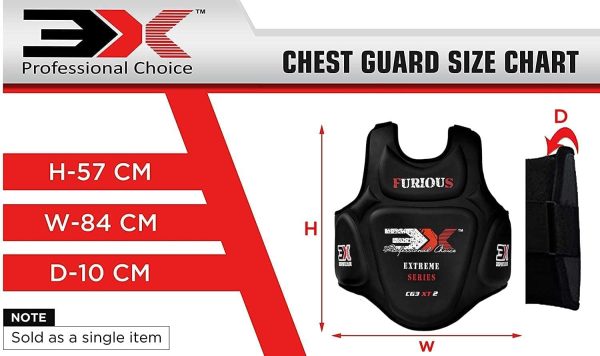3X Sports Chest Guard T2 Black