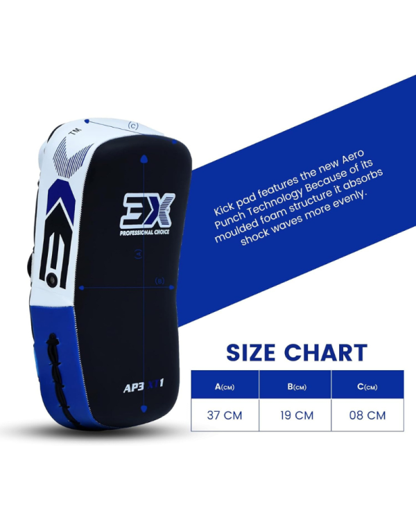 3X Sports RD Kick Pad – Curved Muay Thai kick Pads