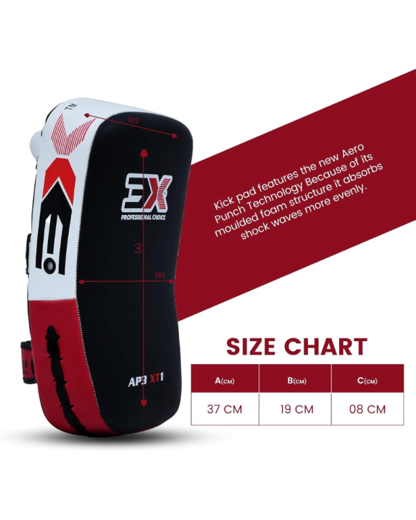 3X Sports RD Kick Pad – Curved Muay Thai Pad for Kickboxing
