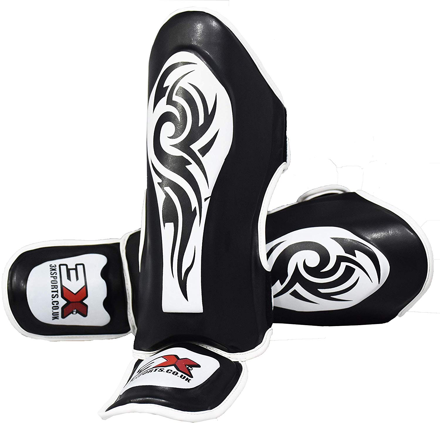 3X Sports Kids Shin Pads (Black) 3X Sports