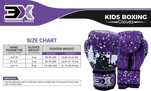 3X Sports Junior Boxing Gloves (Blue)