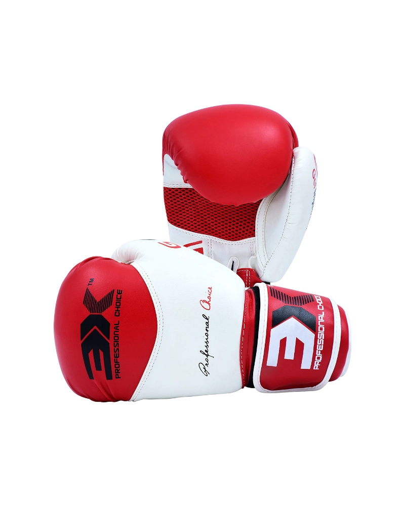 3X Sports X-3 Boxing Gloves-Red/White