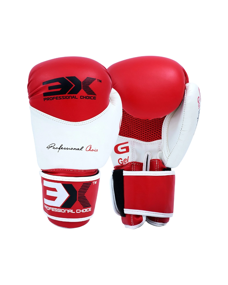 3X Sports X-3 Boxing Gloves-Red/White