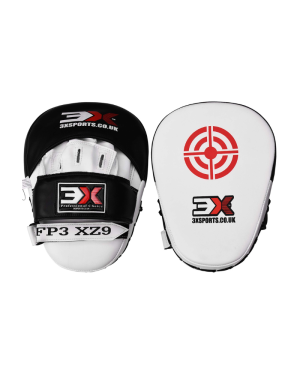 3X Sports Boxing Focus Pads - Target White/Black