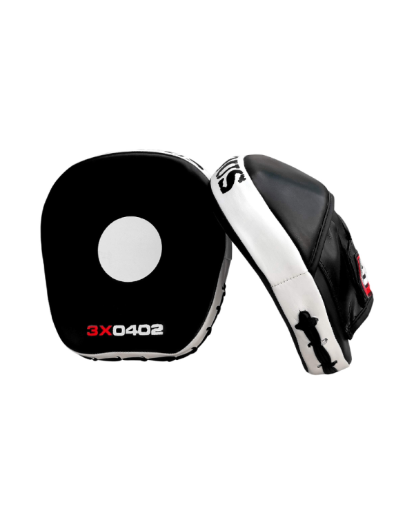 3X Sports Boxing Focus Pads - Mini White/Black