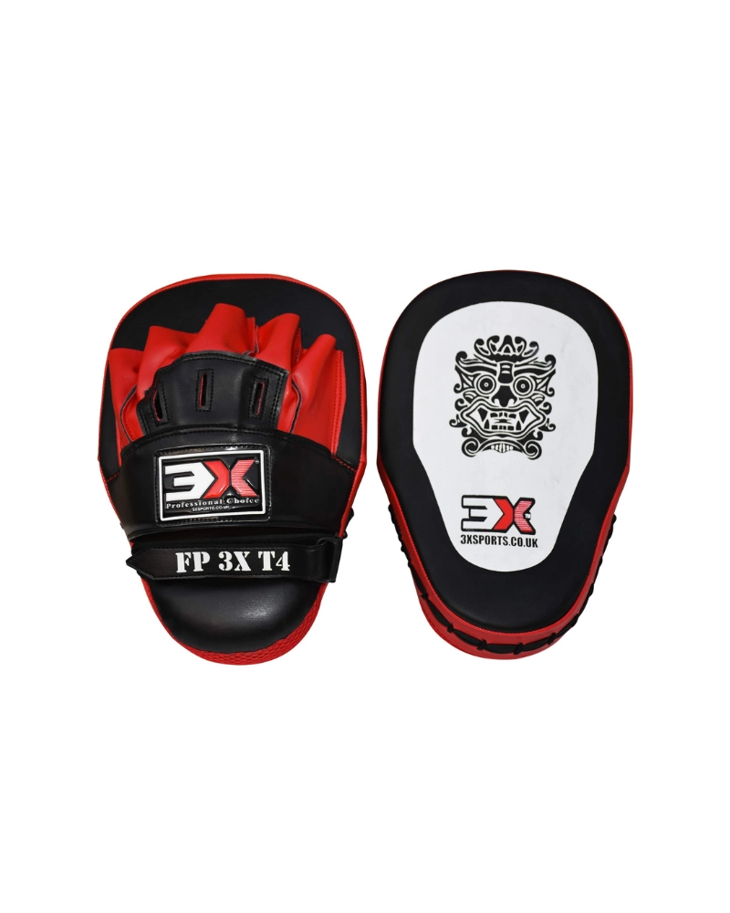 3X Sports Boxing Focus Pads - T4 Red/White