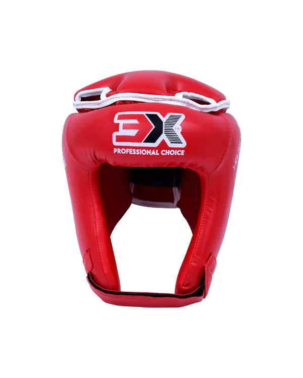 3X Sports Machine Mold Boxing Headgear for Boxing & MMA Red