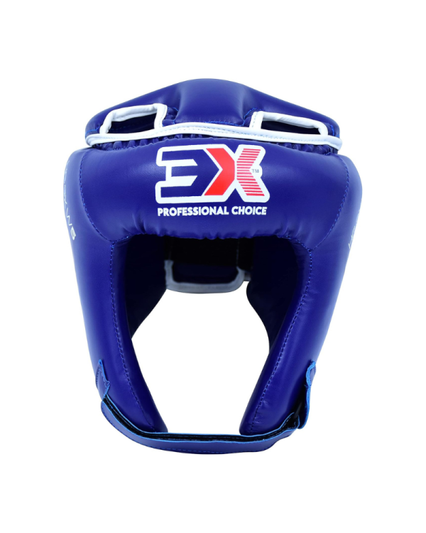 3X Sports Machine Mold Boxing Headgear for Boxing & MMA Blue