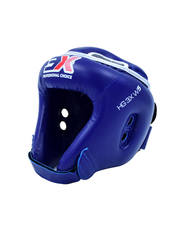 3X Sports Machine Mold Boxing Headgear for Boxing & MMA Blue