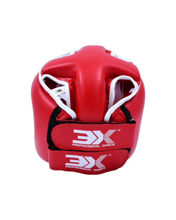 3X Sports Machine Mold Boxing Headgear for Boxing & MMA Red