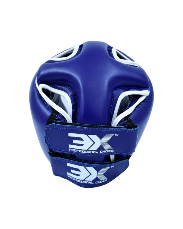3X Sports Machine Mold Boxing Headgear for Boxing & MMA Blue
