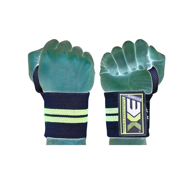 3X Sports Wrist Support, Palm Protection and Extra Grip (Fluorescent)