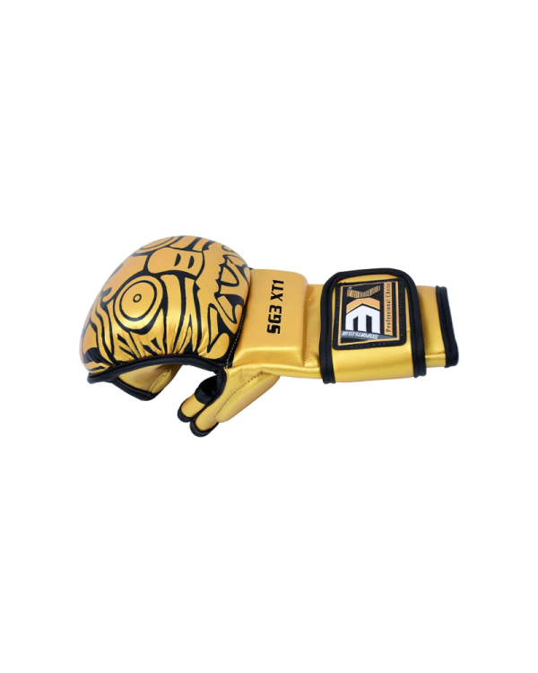 3X Sports MMA Gloves for Kickboxing Golden