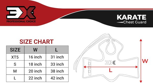 3X Sports Kids Chest Guard  Blue/Red