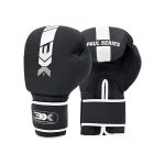3X Sports Boxing Gloves, MMA Sparring Gloves Training Mitts Kickboxing, Fighting Gloves ( Paul White/Black )