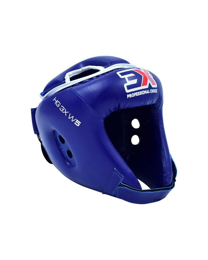 3X Sports Machine Mold Boxing Headguard Blue