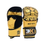 3X Sports MMA Gloves for Kickboxing Golden
