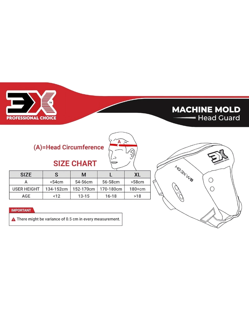 3X Sports Machine Mold Boxing Headguard Blue